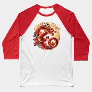 Chinese Year of the Dragon 2024 Baseball T-Shirt